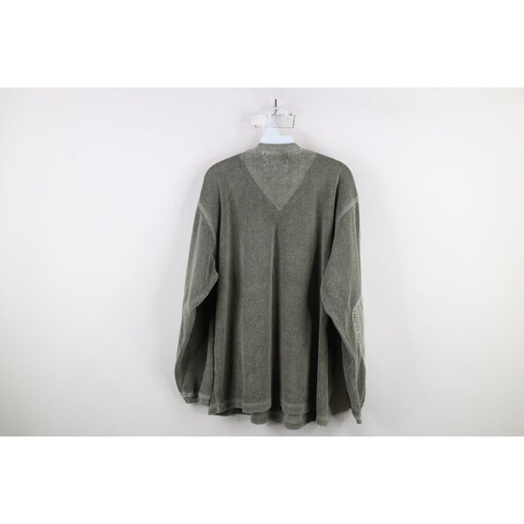 Vtg 90s The Territory Ahead Mens L Stonewash Elbow Patch Terry Cloth Sweatshirt - Picture 10 of 12